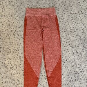 Pink Workout Red Leggings